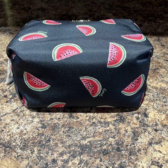 Coach Watermelon Nylon Small Boxy Cosmetic Case - Picture 8 of 9